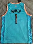 NBA 1 Booker Phoenix Suns 2022-23 city Maillot bleu brodé